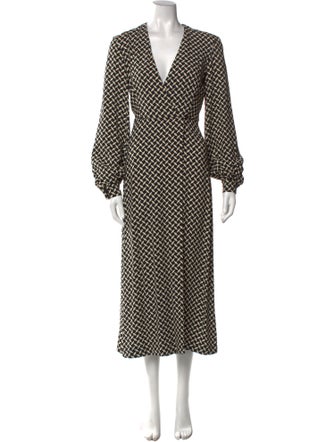 Dries Van Noten Polka Dot Print Long Dress
