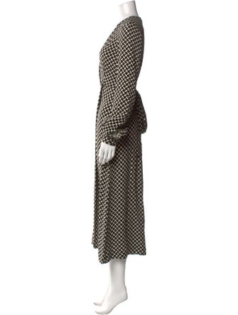 Dries Van Noten Polka Dot Print Long Dress