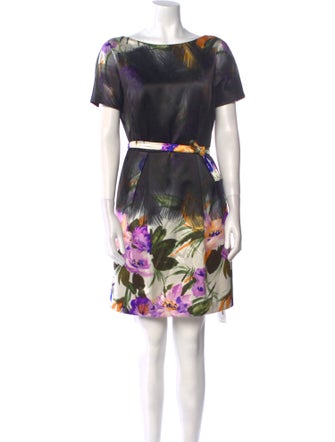 Dries Van Noten Floral Print Mini Dress