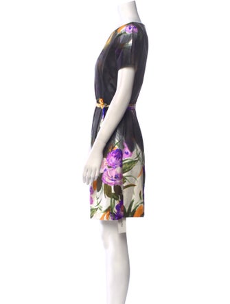 Dries Van Noten Floral Print Mini Dress