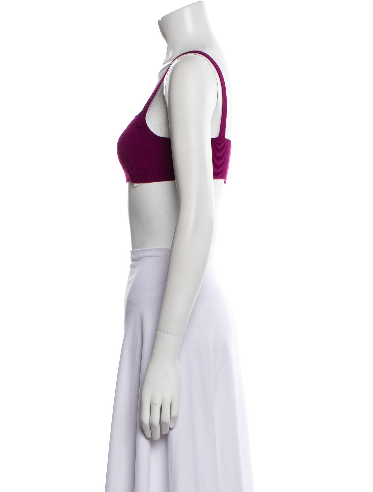 Dries Van Noten Square Neckline Sleeveless Crop Top