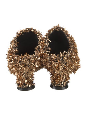 Dries Van Noten Sequin Embellishments Lace-Up Boots