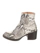 Dries Van Noten Snakeskin Animal Print Boots