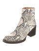 Dries Van Noten Snakeskin Animal Print Boots