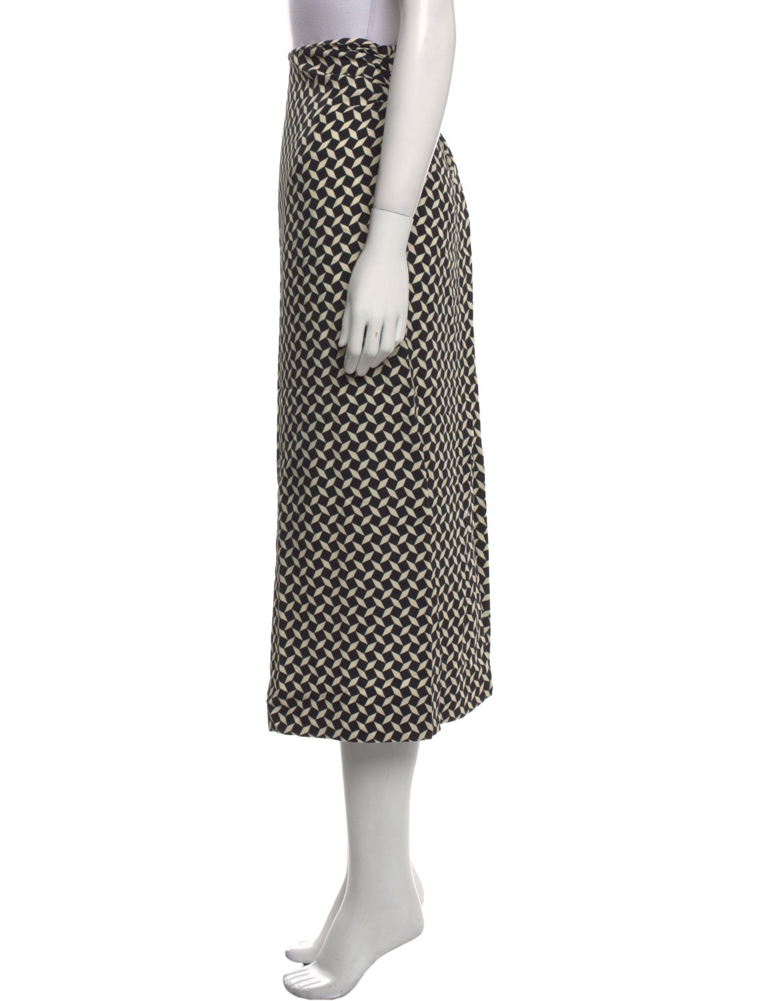 Dries Van Noten Printed Midi Length Skirt