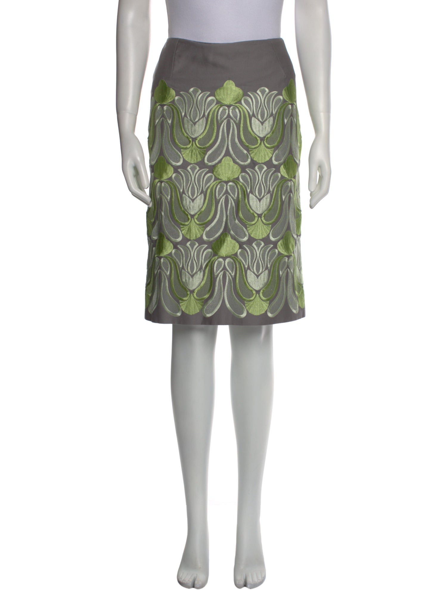 Dries Van Noten Patterned Knee-Length Skirt w/ Tags