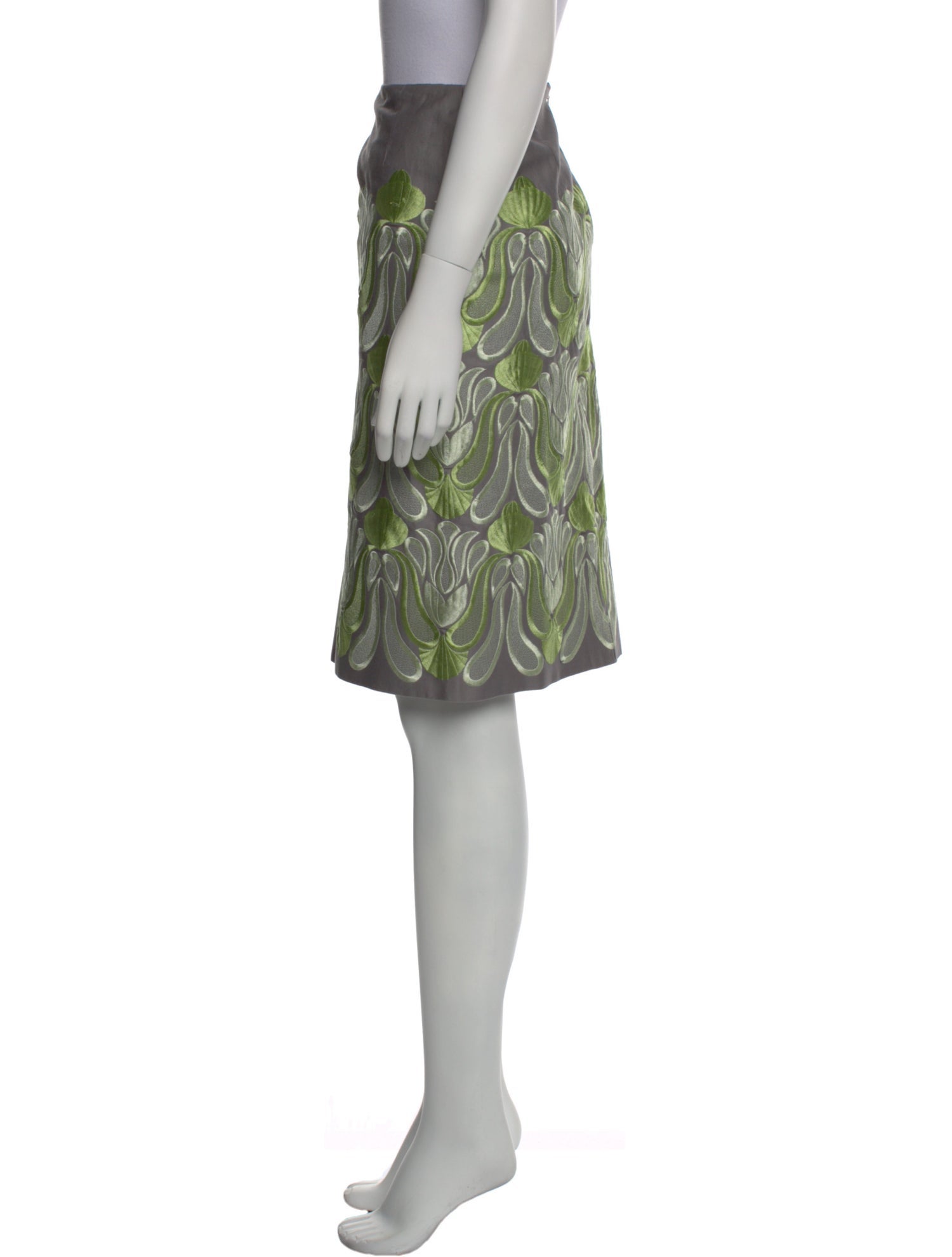 Dries Van Noten Patterned Knee-Length Skirt w/ Tags