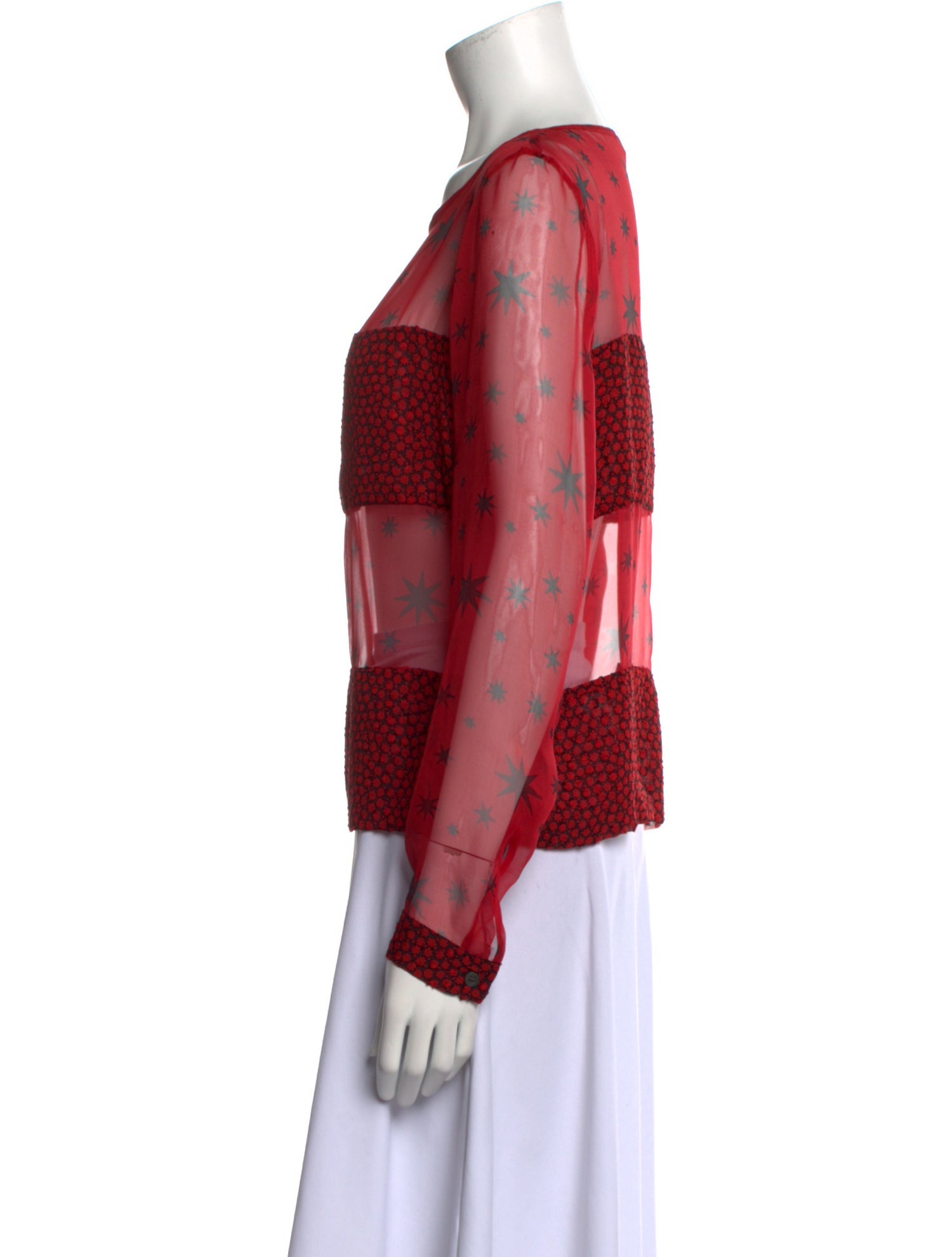 Dries Van Noten Silk Printed Top