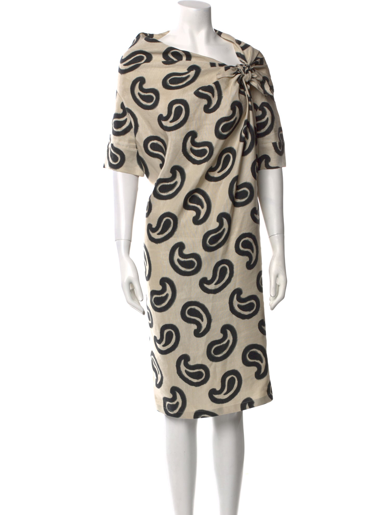 Dries Van Noten Linen Midi Length Dress