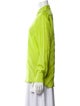 Dries Van Noten Silk Long Sleeve Button-Up Top