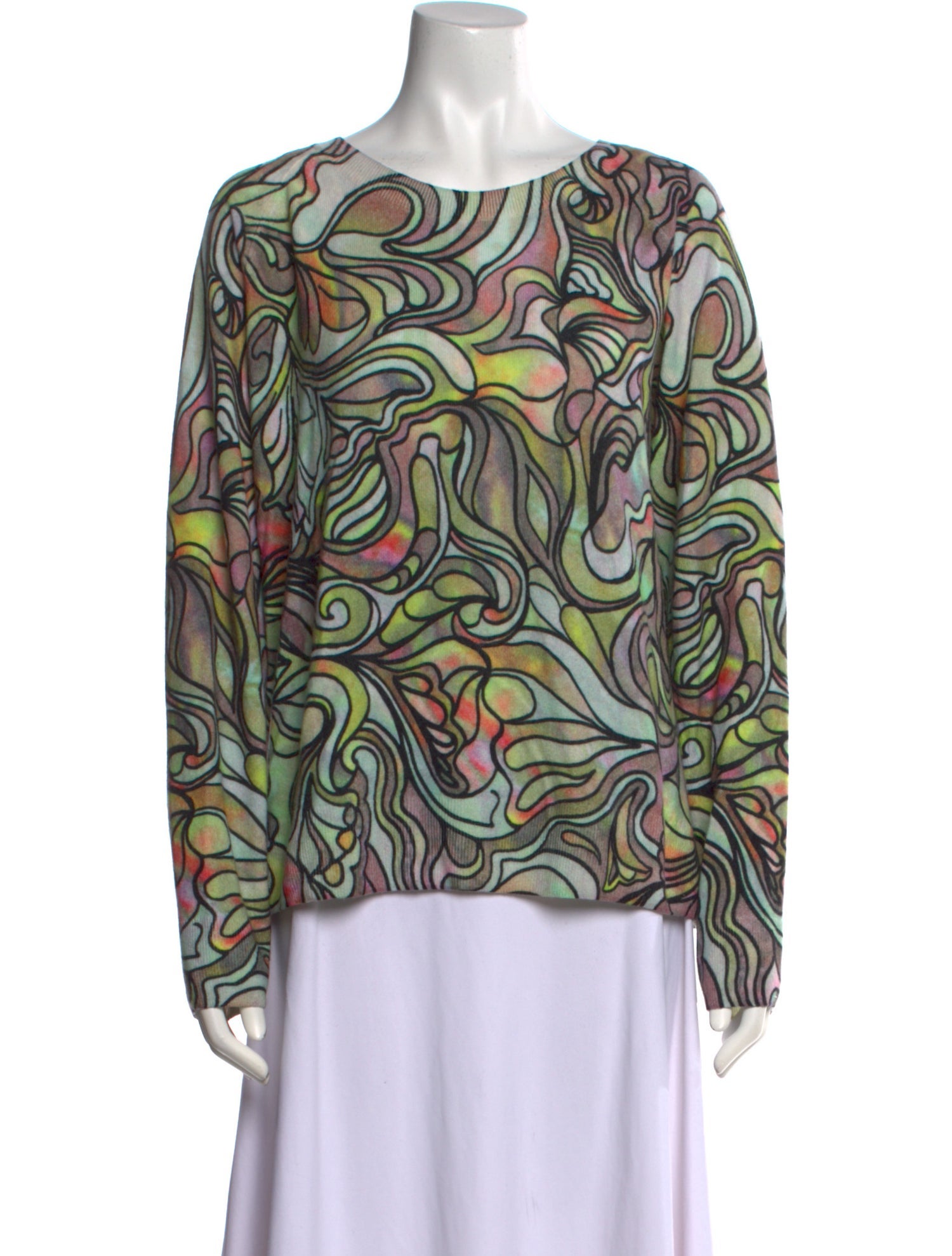 Dries Van Noten Cashmere Printed Sweater