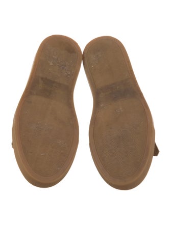 Dries Van Noten Leather Fringe Trim Accent Loafers