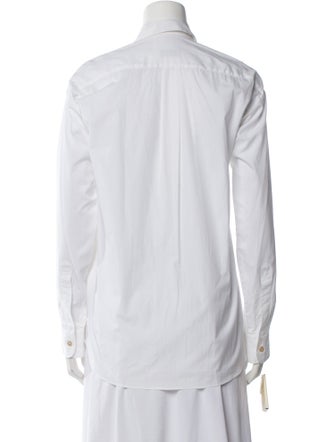 Dries Van Noten Graphic Print Long Sleeve Button-Up Top