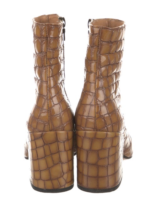 Dries Van Noten Patent Leather Printed Boots