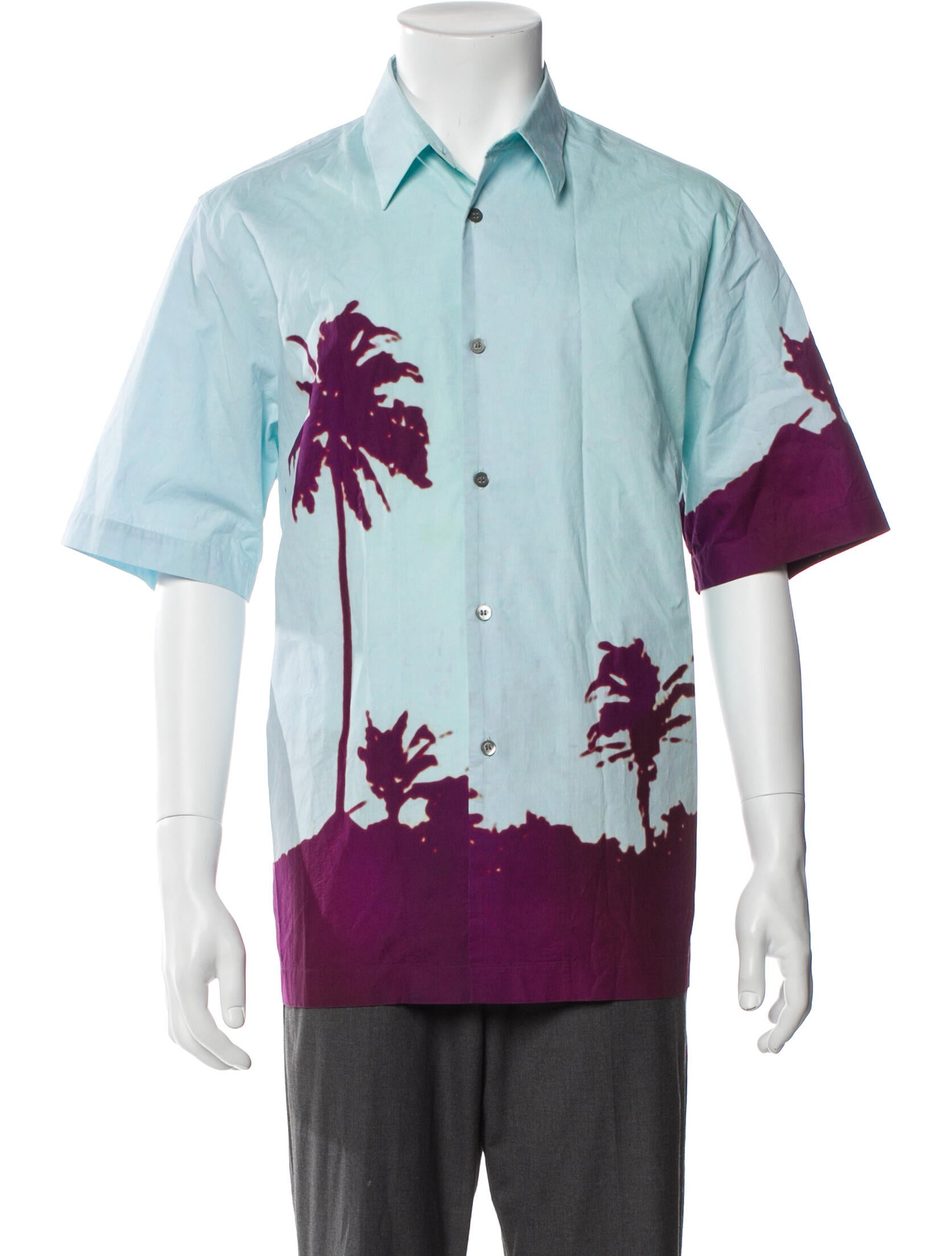 Dries Van Noten Printed Short Sleeve Shirt