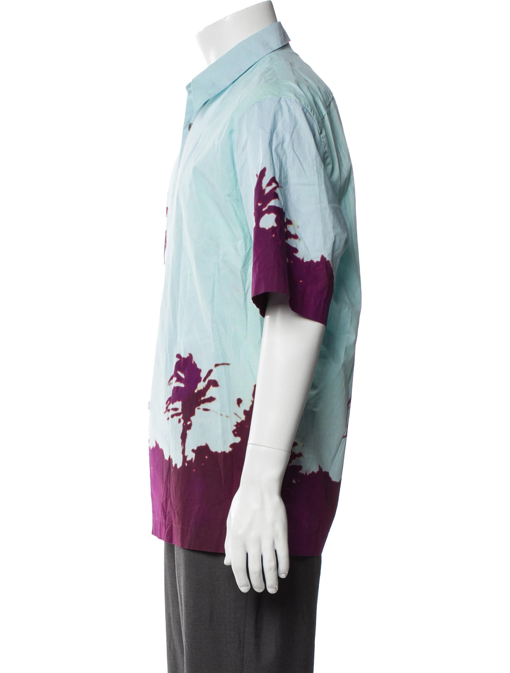 Dries Van Noten Printed Short Sleeve Shirt