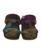 Dries Van Noten Velvet Printed Slides