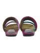 Dries Van Noten Velvet Printed Slides
