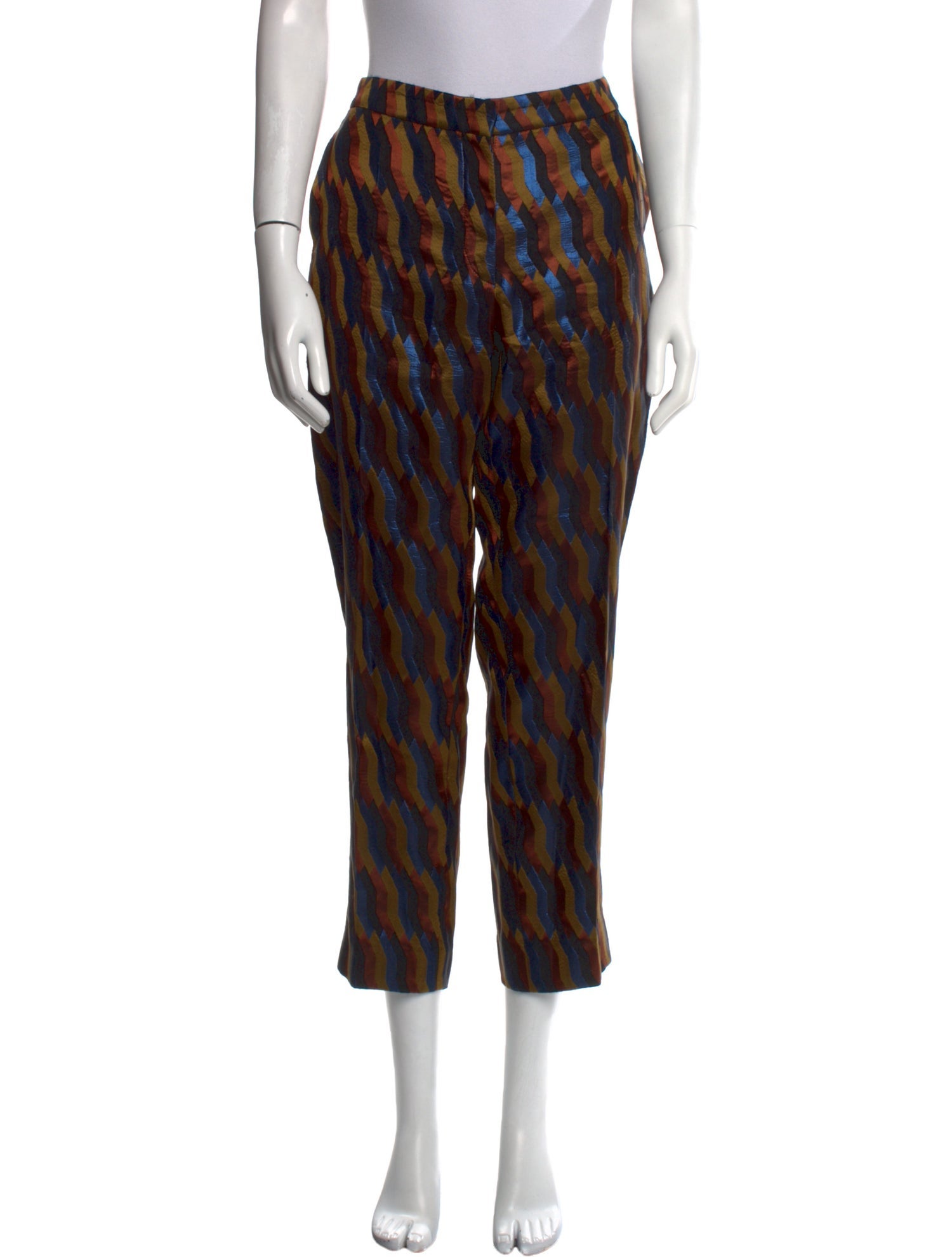 Dries Van Noten Striped Straight Leg Pants