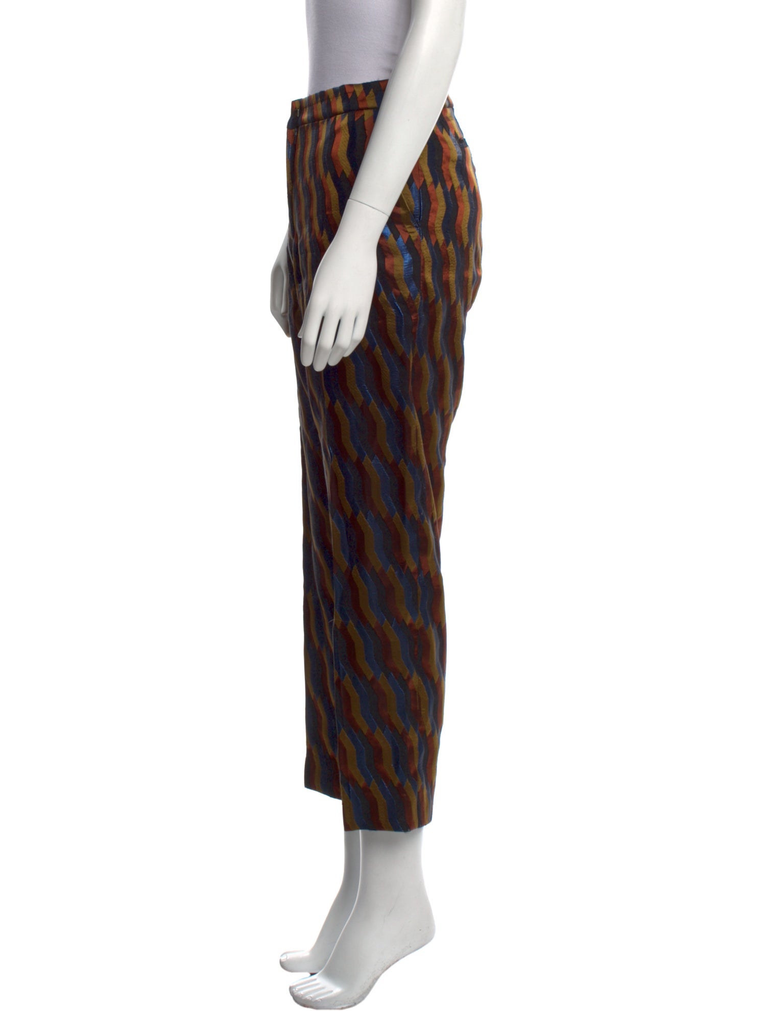 Dries Van Noten Striped Straight Leg Pants