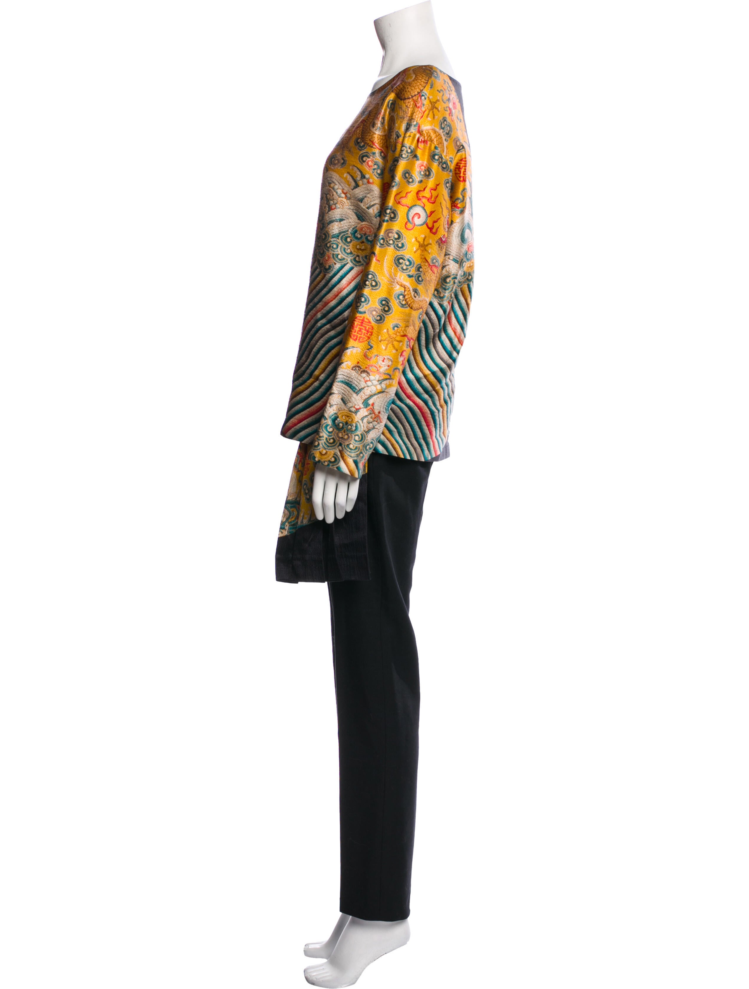 Dries Van Noten Wool Lace Pattern Pant Set