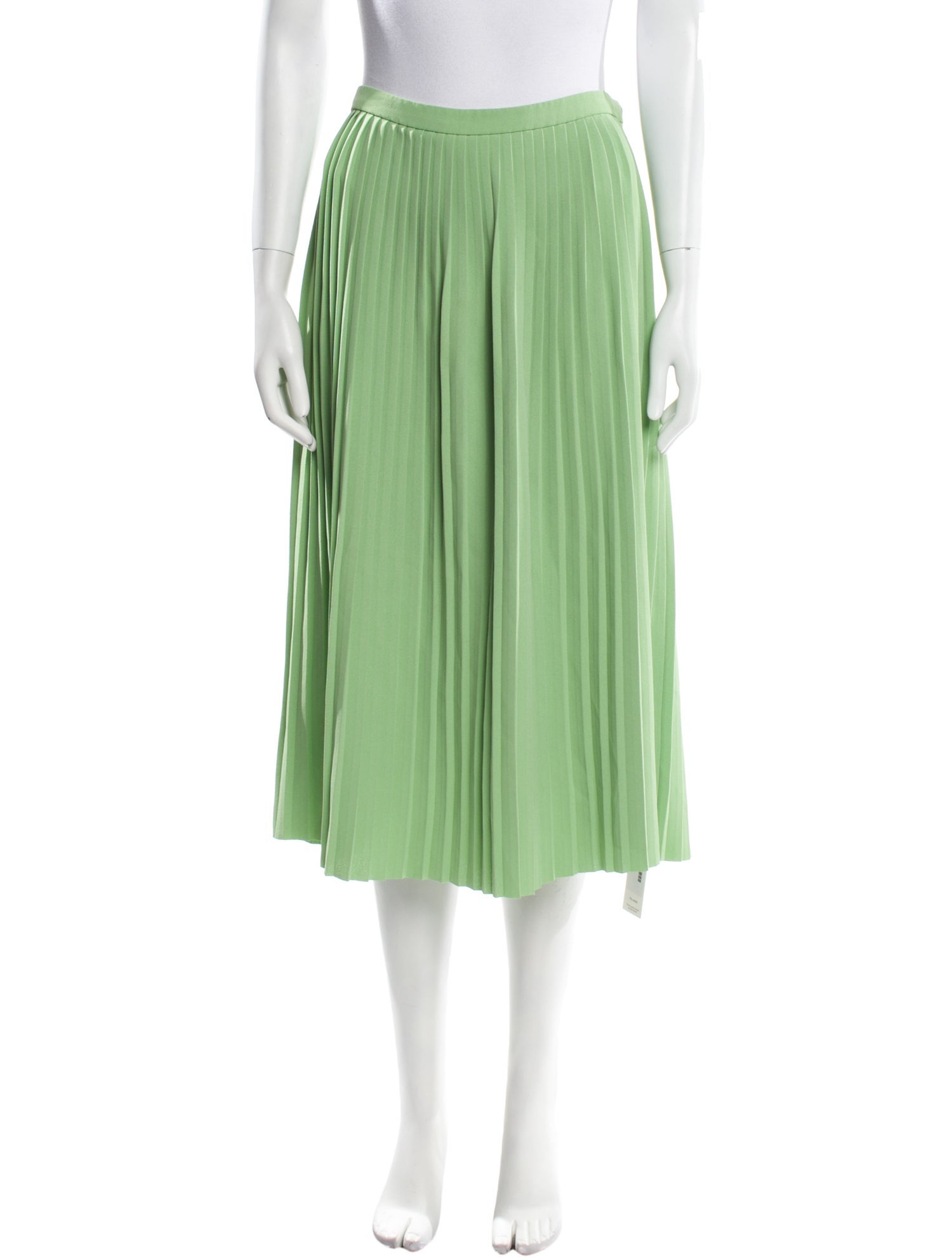 Dries Van Noten Pleated Accents Midi Length Skirt