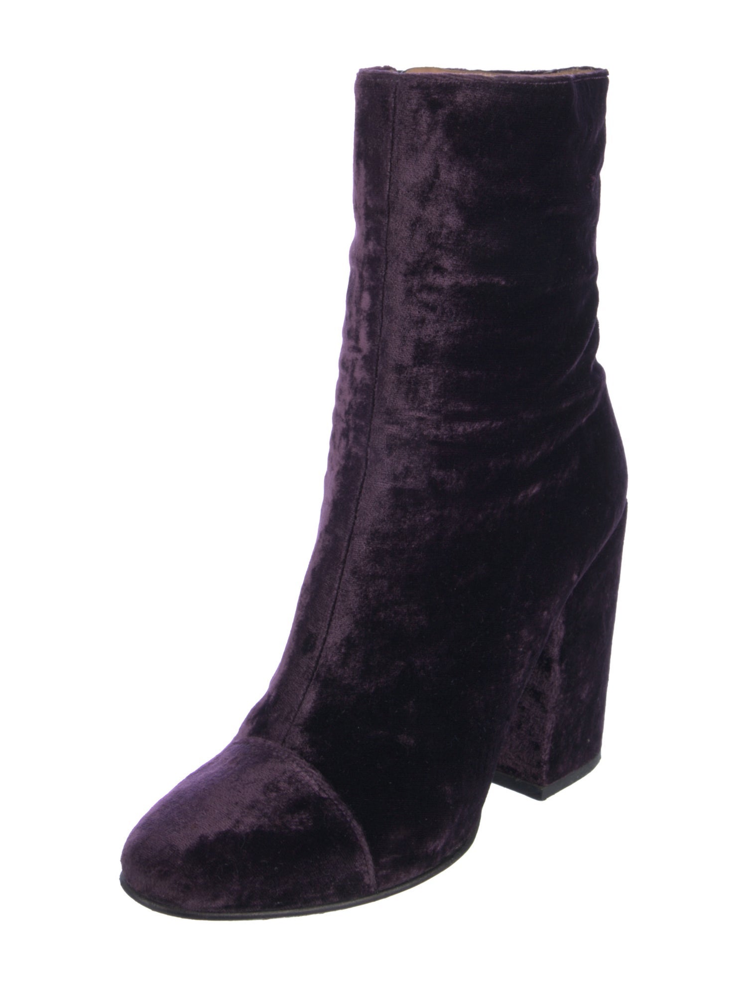 Dries Van Noten Velvet Boots