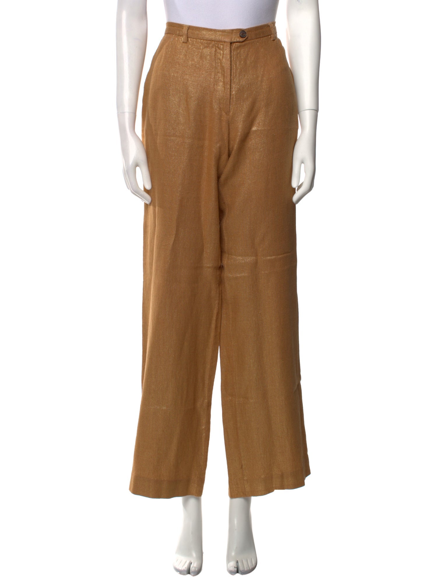 Dries Van Noten Linen Wide Leg Pants