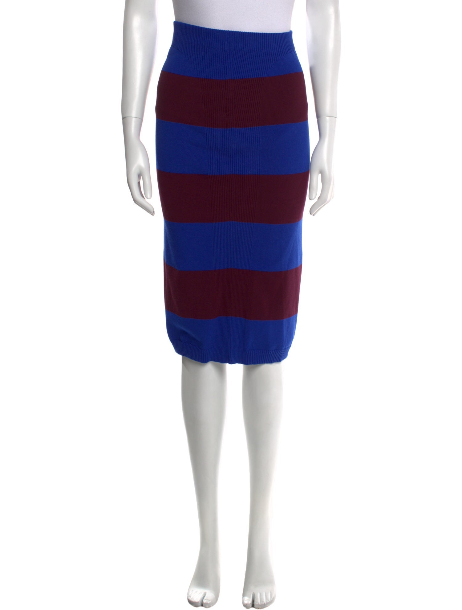 Dries Van Noten Striped Knee-Length Skirt