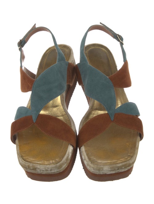 Dries Van Noten Suede Slingback Sandals