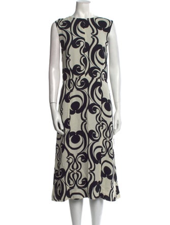 Dries Van Noten Printed Midi Length Dress