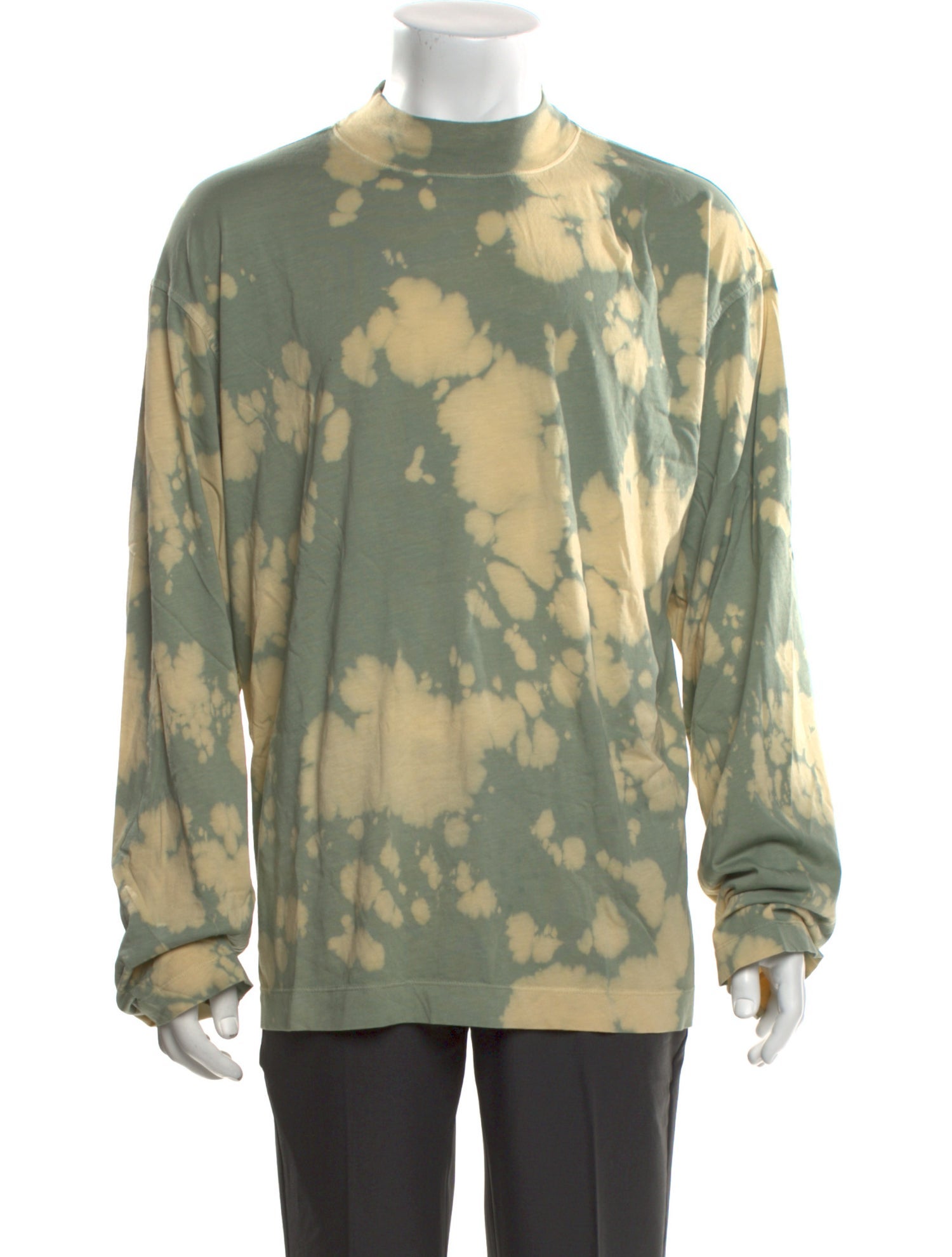 Dries Van Noten Printed Mock Neck T-Shirt