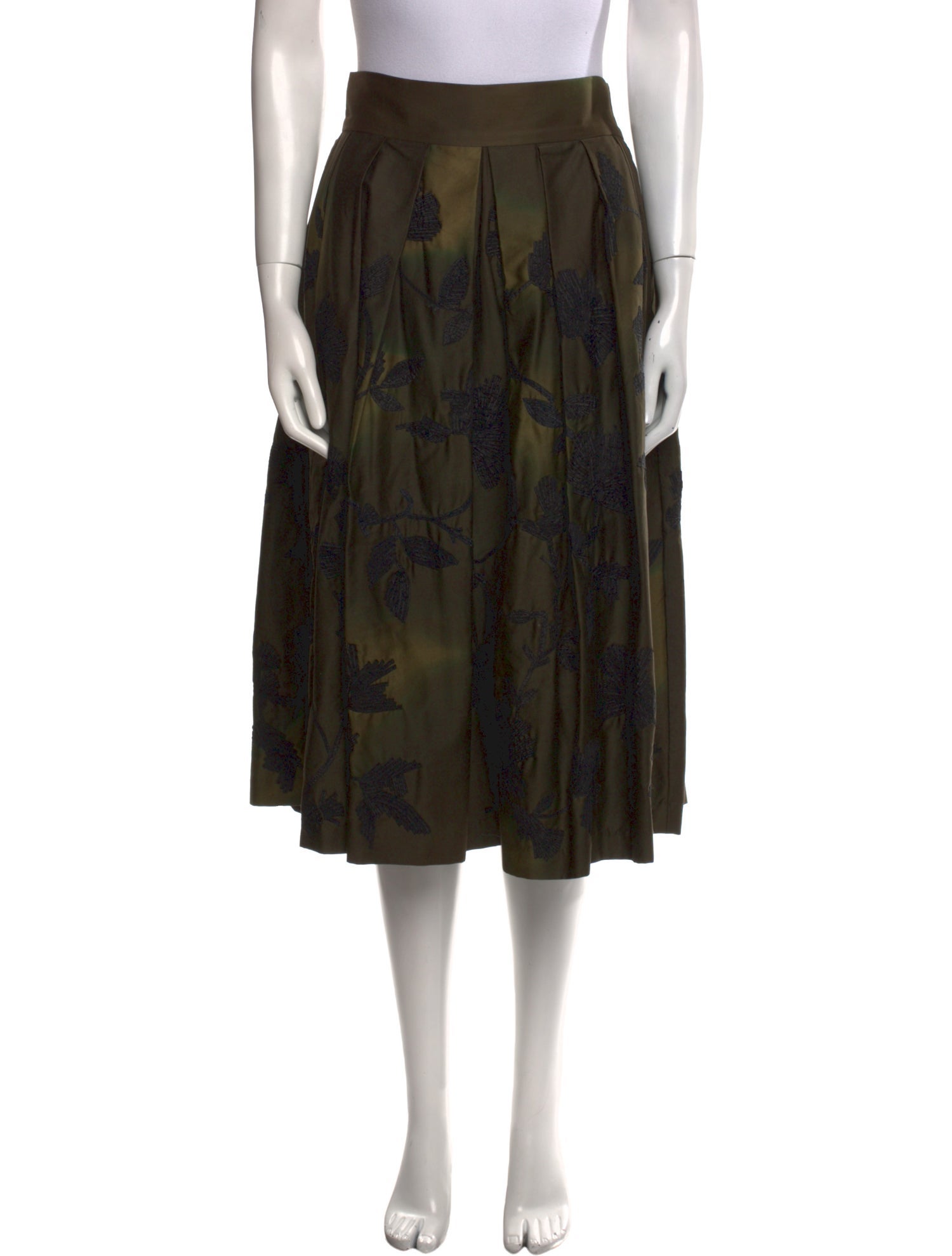 Dries Van Noten Floral Print Knee-Length Skirt