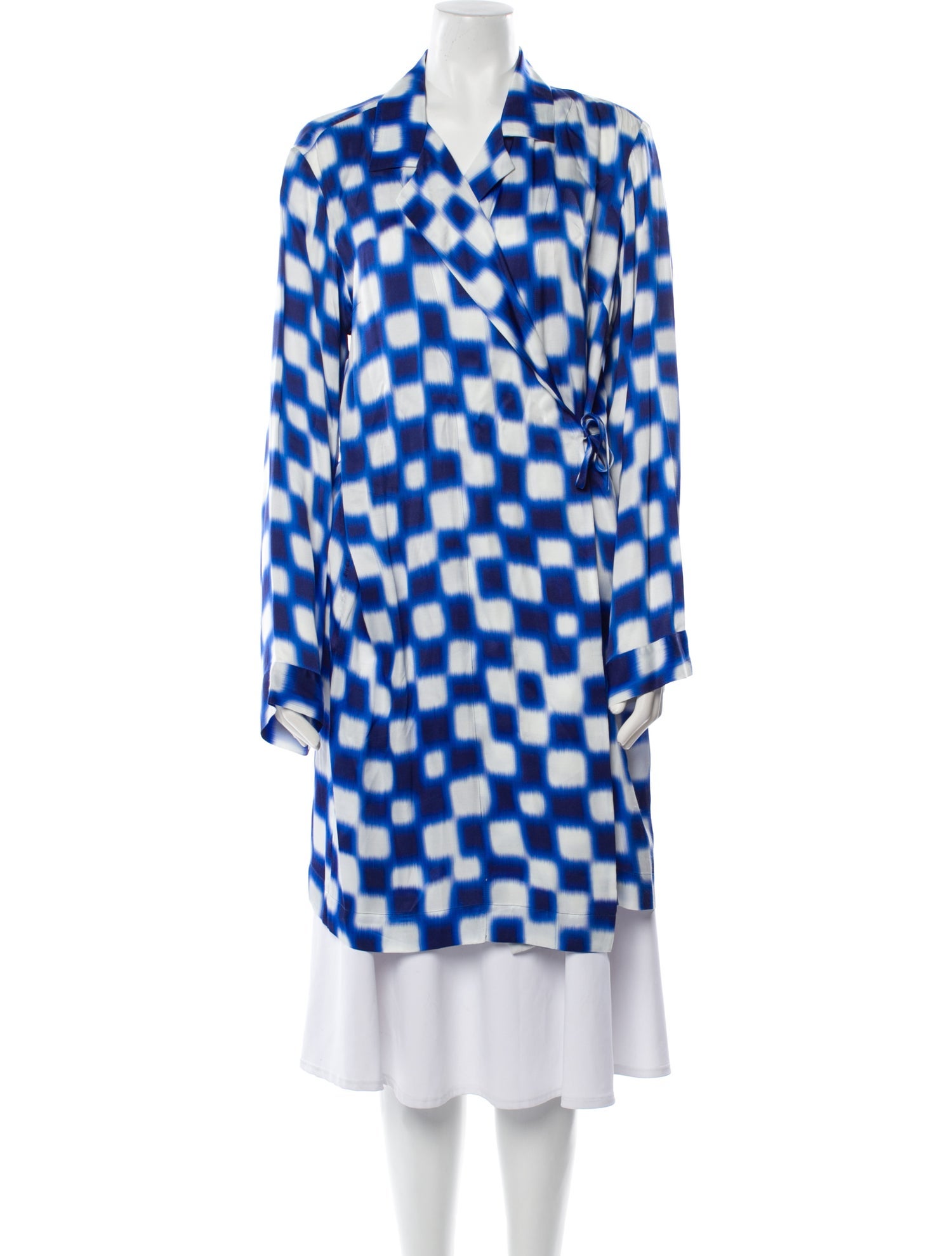 Dries Van Noten Plaid Print Coat