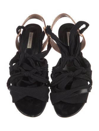Dries Van Noten Leather Trim Embellishment Gladiator Sandals