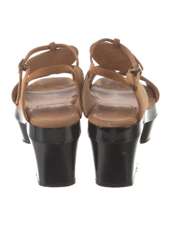 Dries Van Noten Suede Slingback Sandals