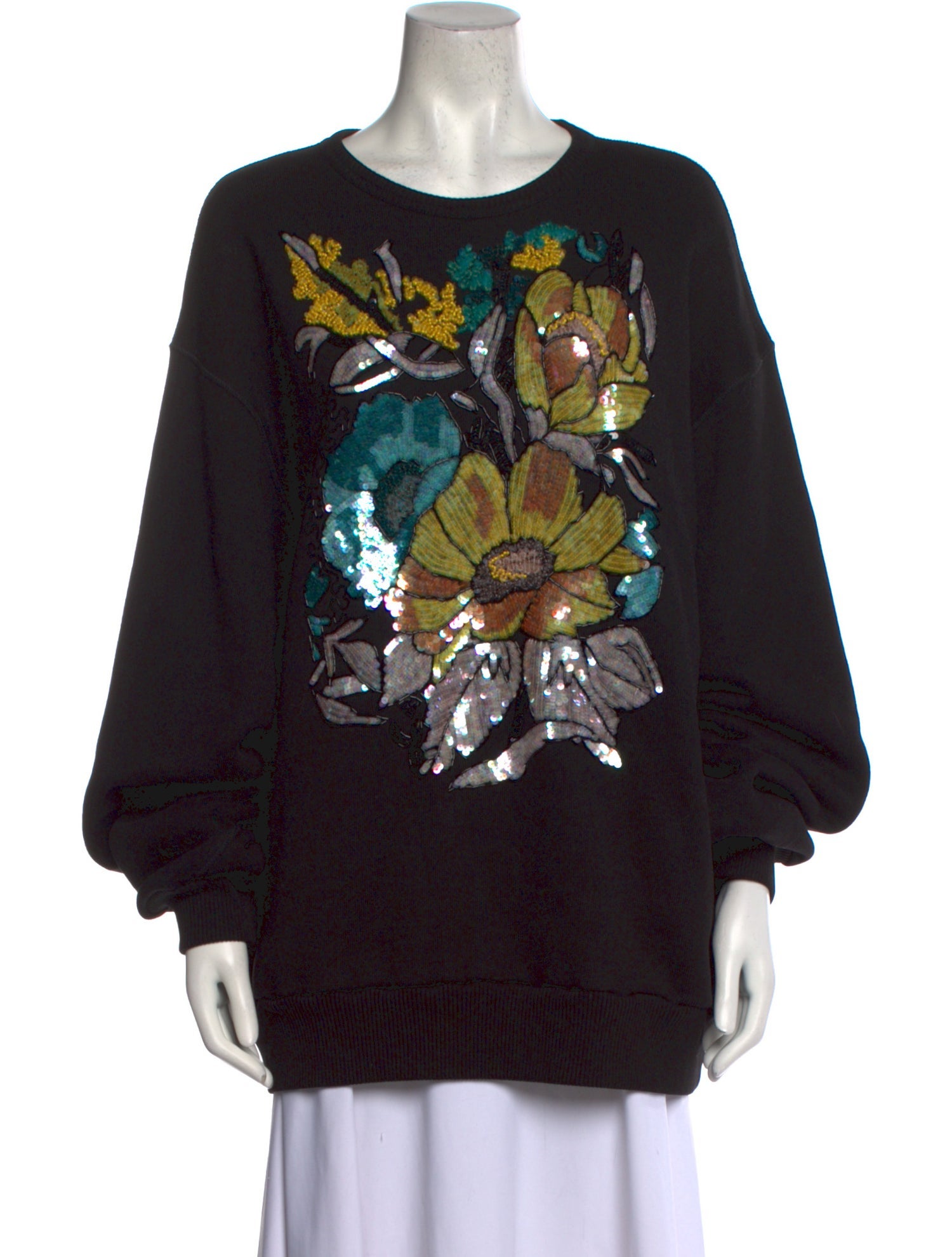 Dries Van Noten Graphic Print Crew Neck Sweatshirt