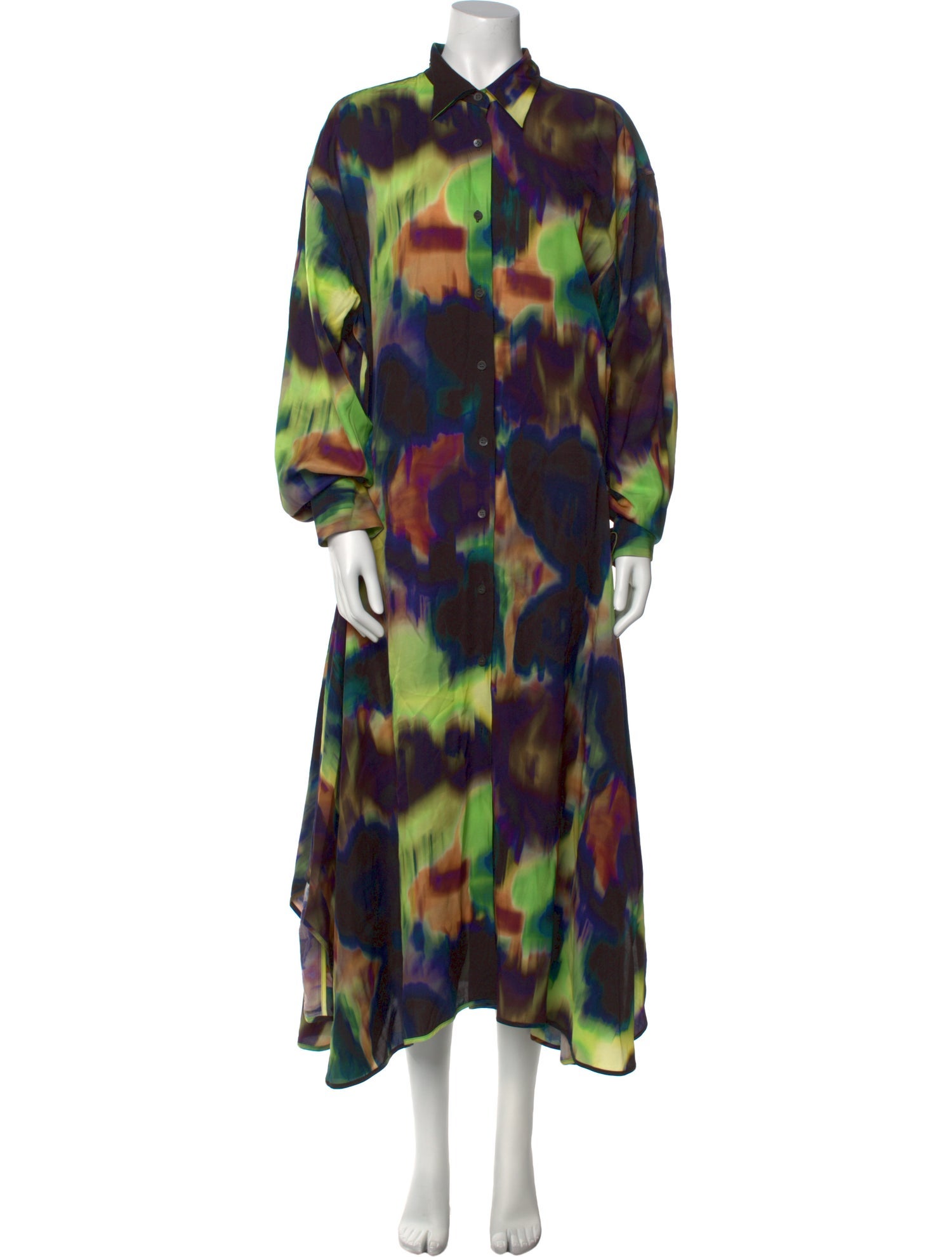 Dries Van Noten Printed Long Dress