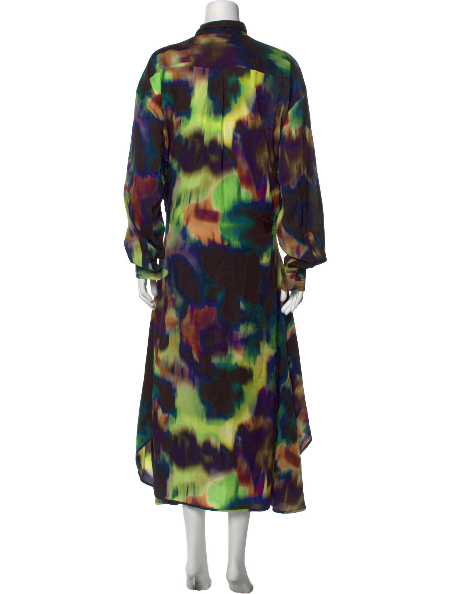 Dries Van Noten Printed Long Dress