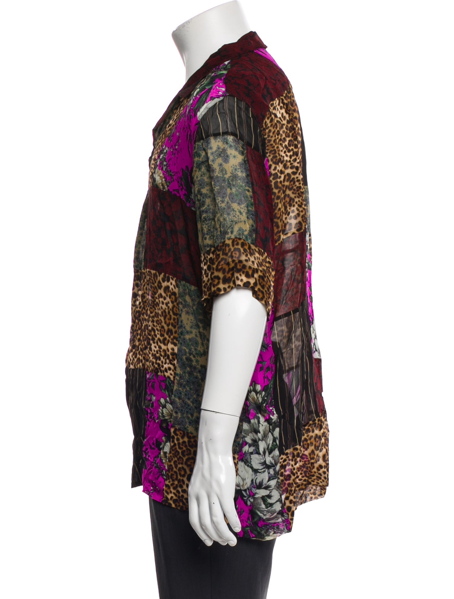 Dries Van Noten Printed Short Sleeve Western Shirt