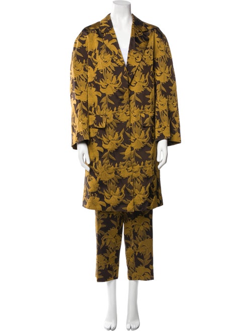 Dries Van Noten Wool Printed Pantsuit