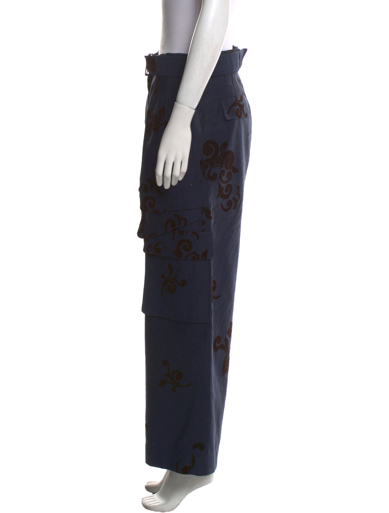 Dries Van Noten Printed Wide Leg Pants
