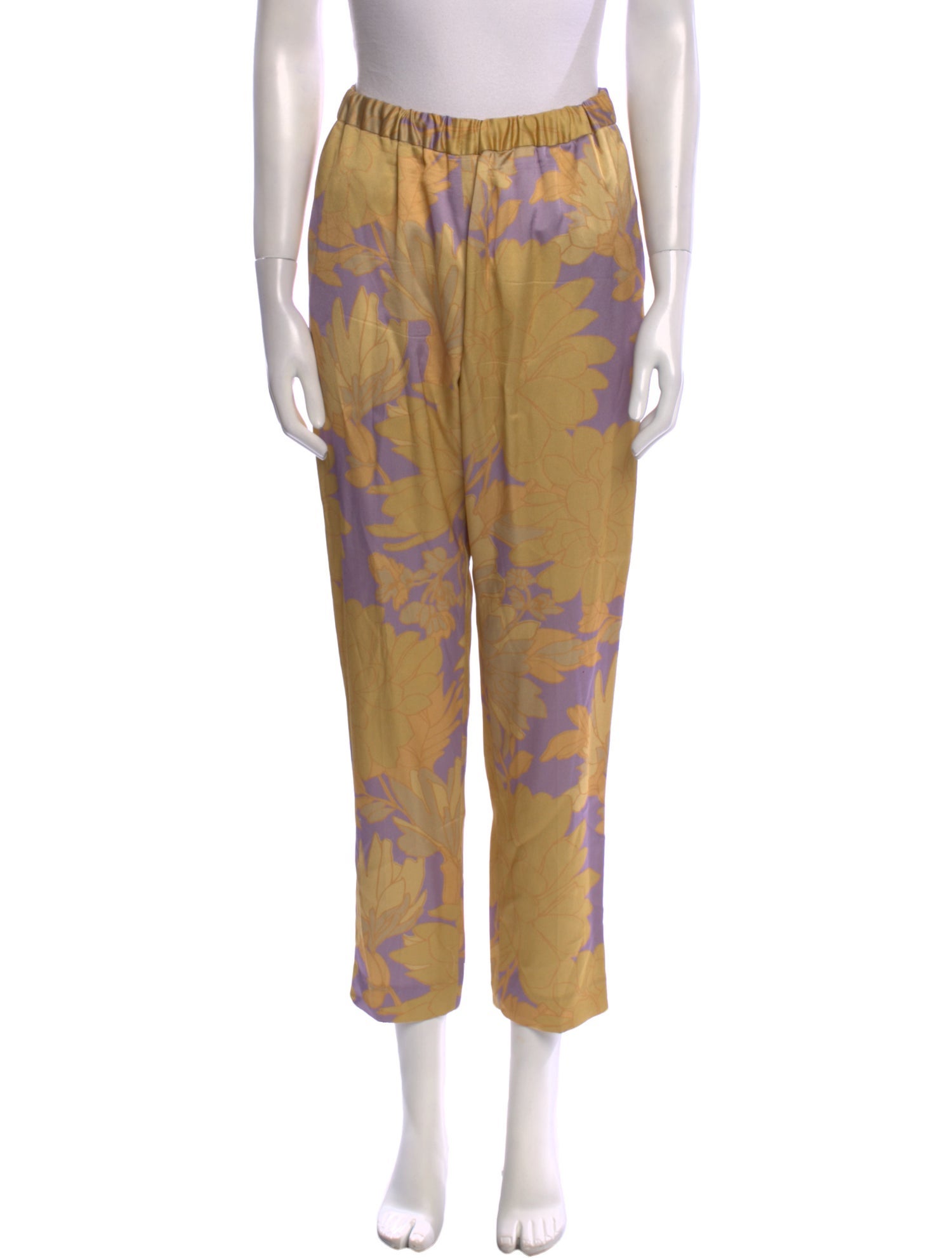 Dries Van Noten Printed Straight Leg Pants
