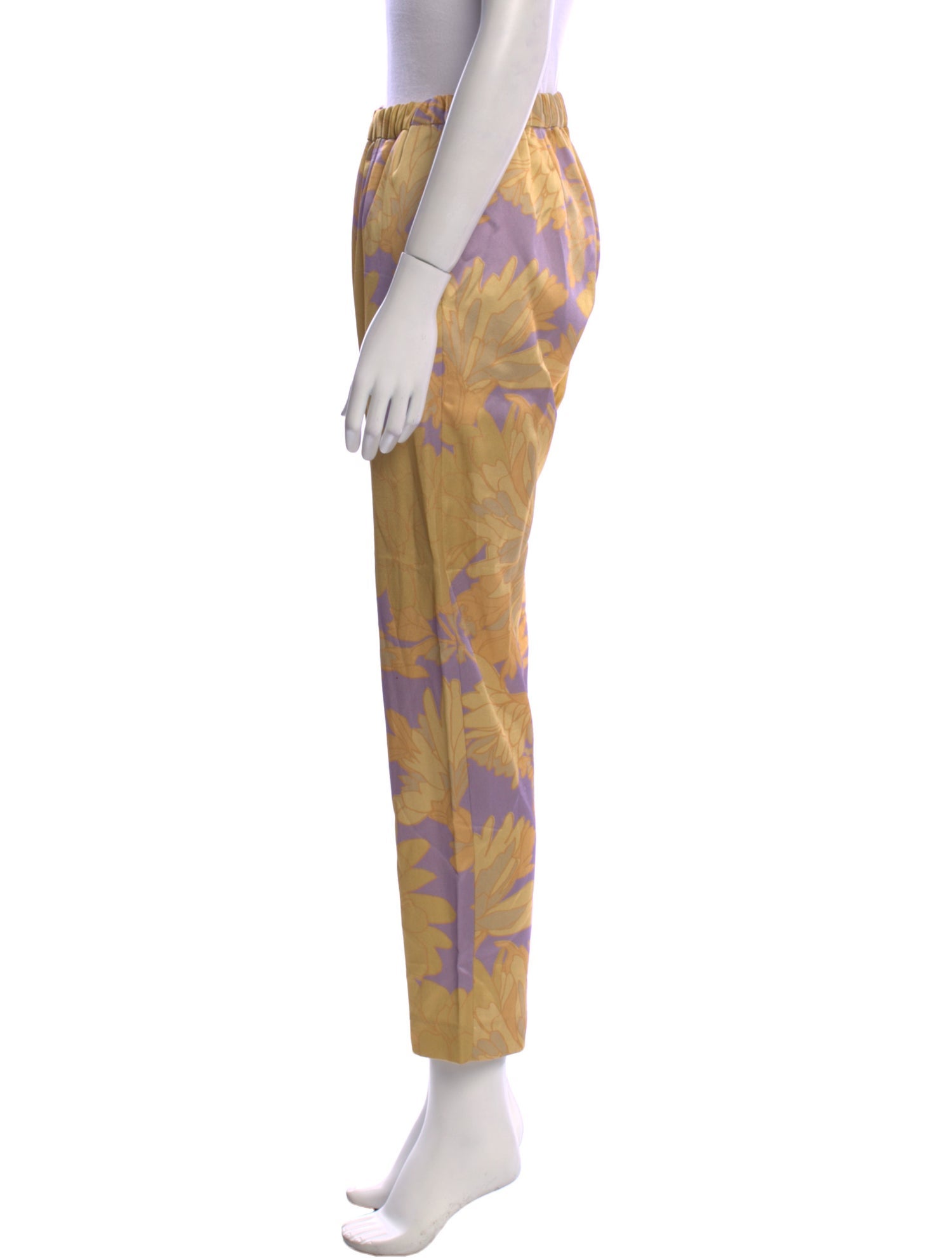 Dries Van Noten Printed Straight Leg Pants