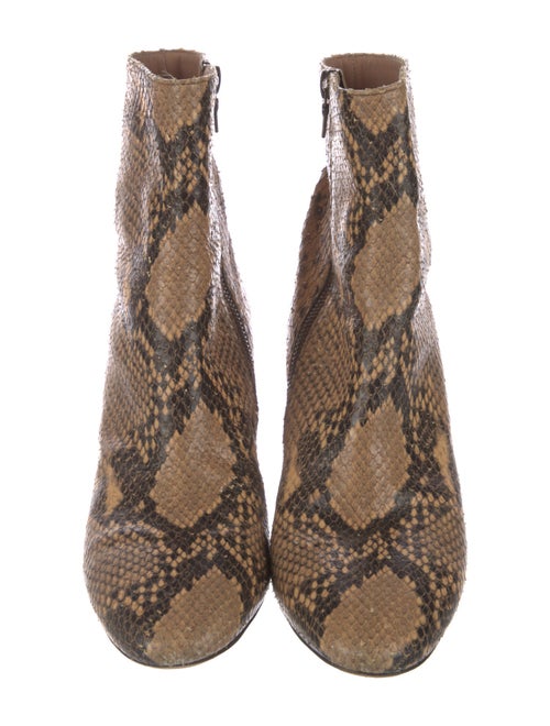 Dries Van Noten Snakeskin Animal Print Boots