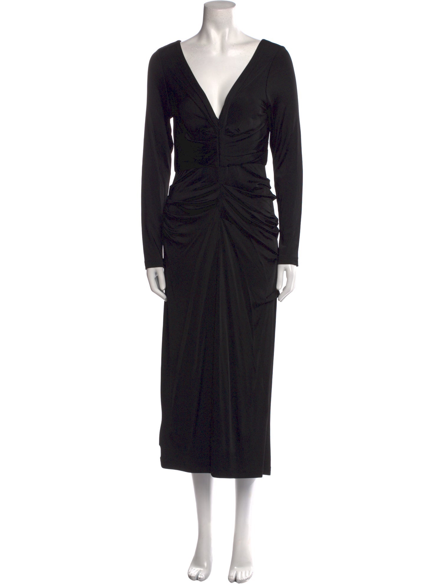 Dries Van Noten V-Neck Long Dress