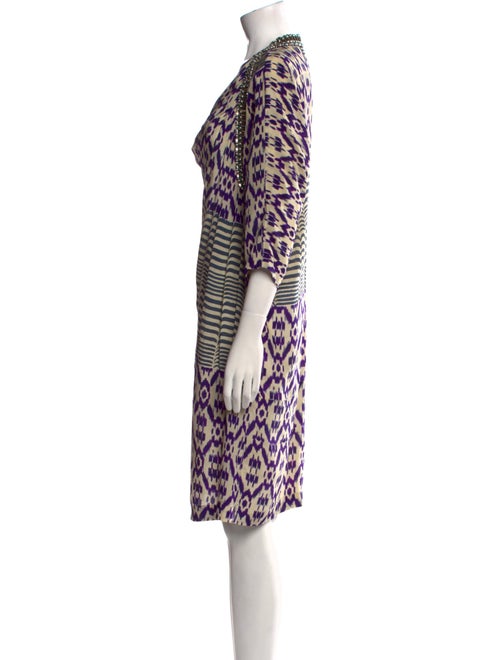 Dries Van Noten Printed Knee-Length Dress