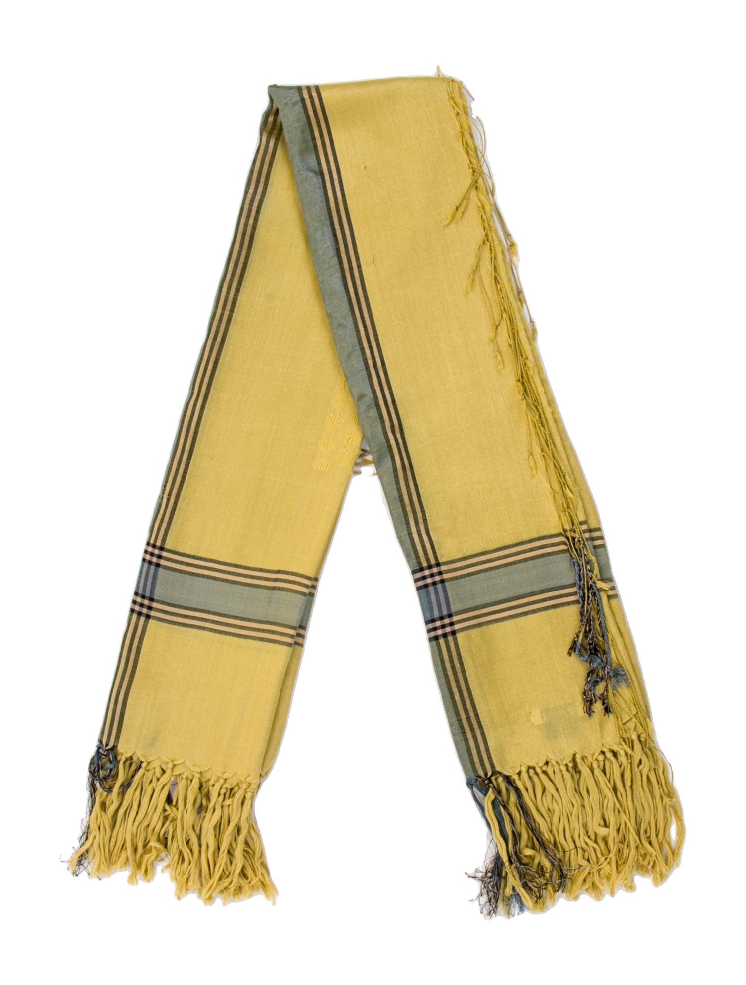 Dries Van Noten Silk Striped Scarf