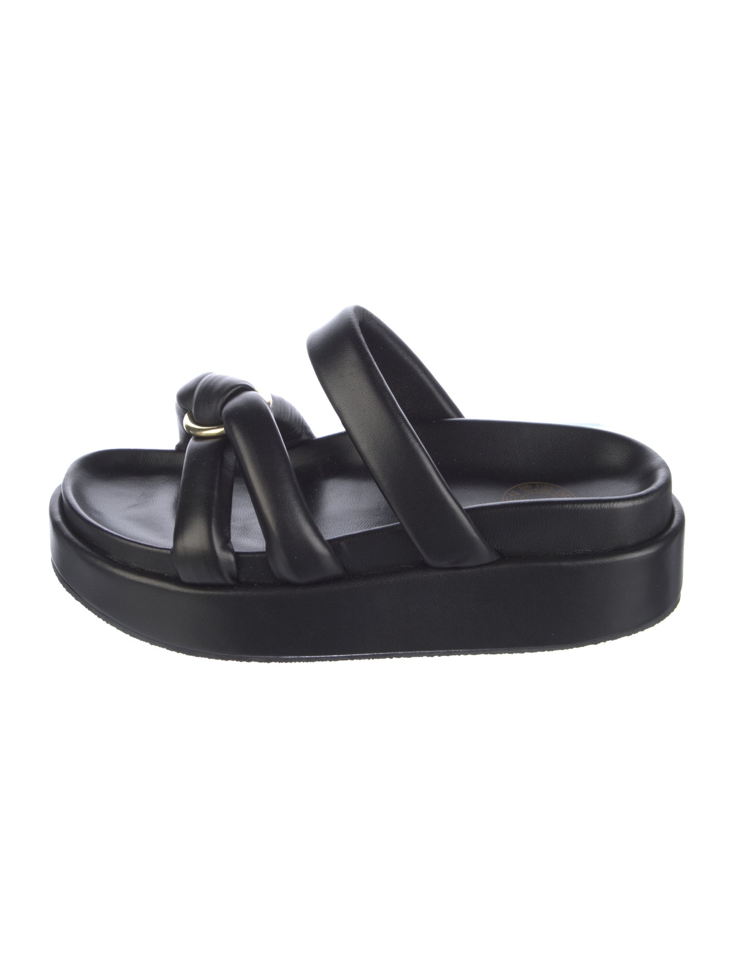 Dries Van Noten Leather Braided Accents Slides