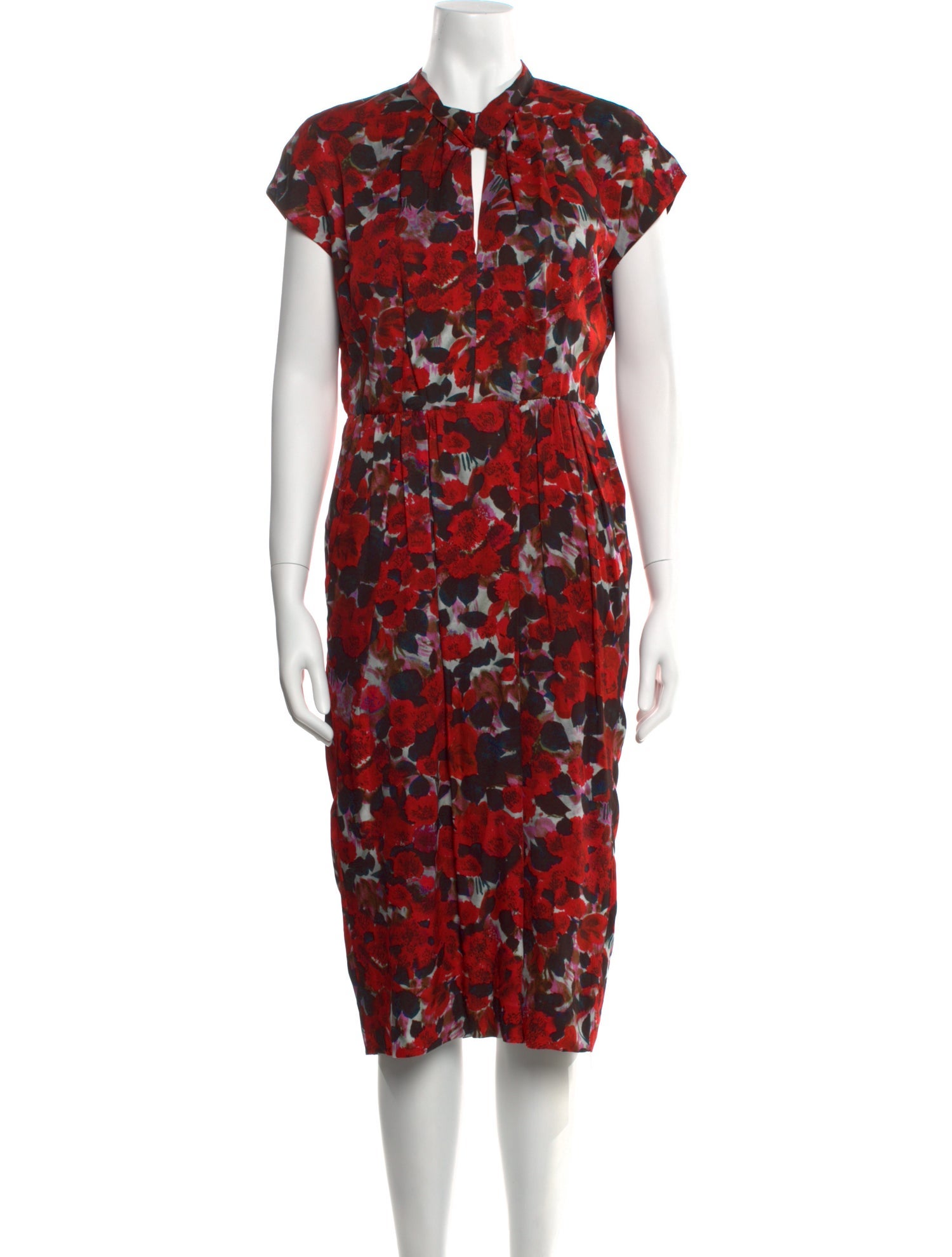 Dries Van Noten Floral Print Midi Length Dress
